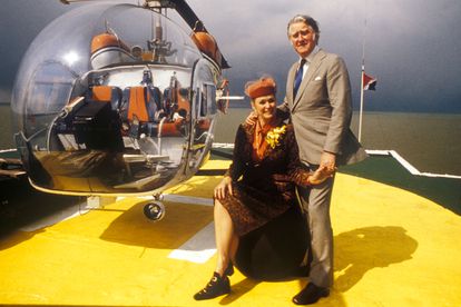 Roy y Joan Bates, príncipe y princesa del Principado de Sealand, en 1979.