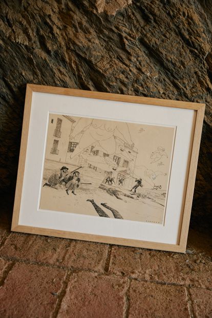 Uno de los dibujos del ilustrador.