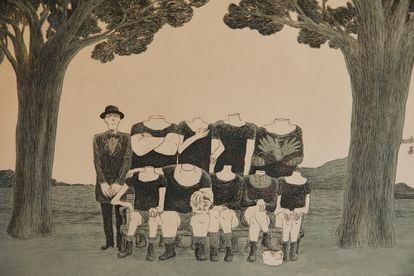 Otro dibujo del artista.