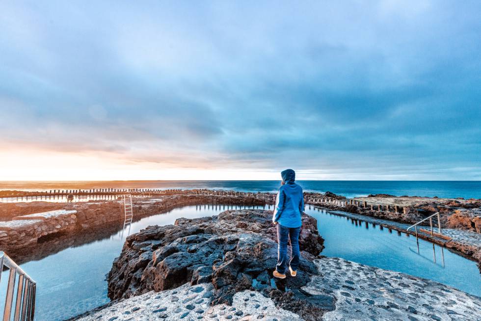 Las piscinas naturales de Agaete (Gran Canaria).