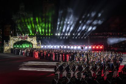 Ceremonia del Bicentenario de la Independencia de México, este lunes.