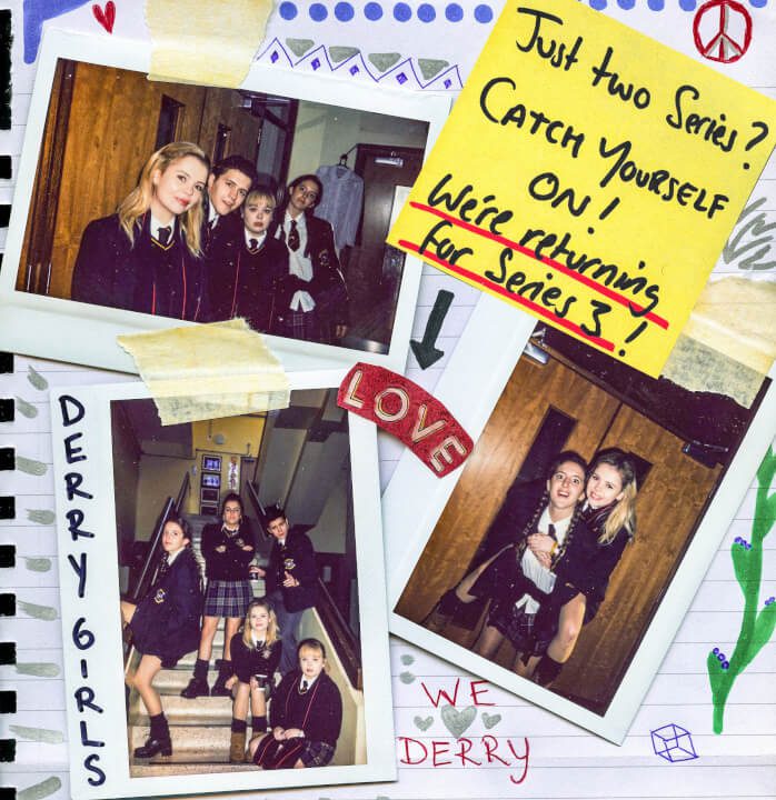 derry-girls-temporada-3-anuncio anuncio de la temporada 3 de derry girls
