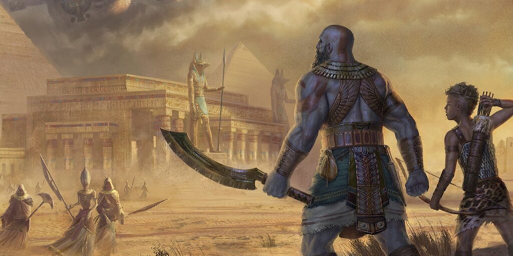Aparece el fan art de God of War que imagina una secuela ambientada en Egipto