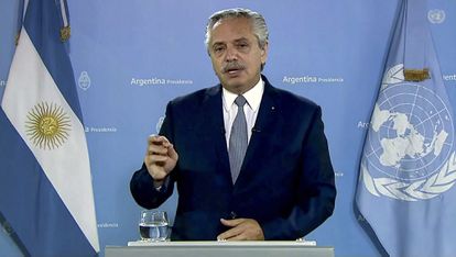 El presidente argentino, Alberto Fernández.