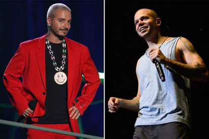 Los cantantes J Balvin y Residente, en distintas presentaciones.
