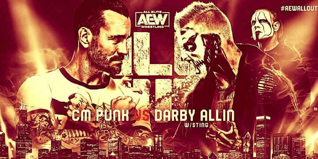 CM Punk vs.Darby Allin: Cómo ver AEW All Out y a qué hora comienza