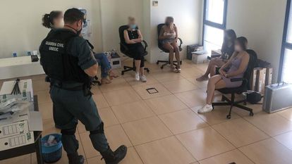 La banda detenida en La Rioja.