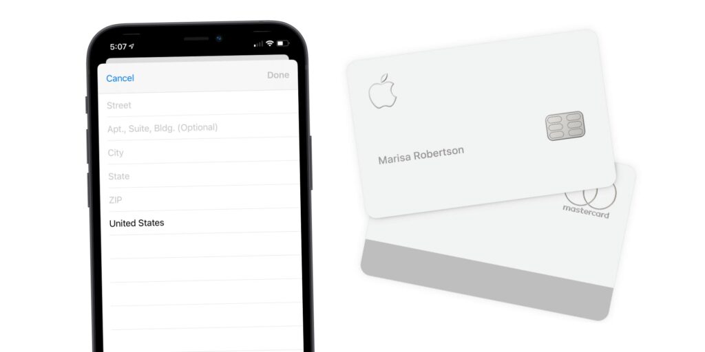 Cómo cambiar la dirección de facturación de la tarjeta Apple en su iPhone