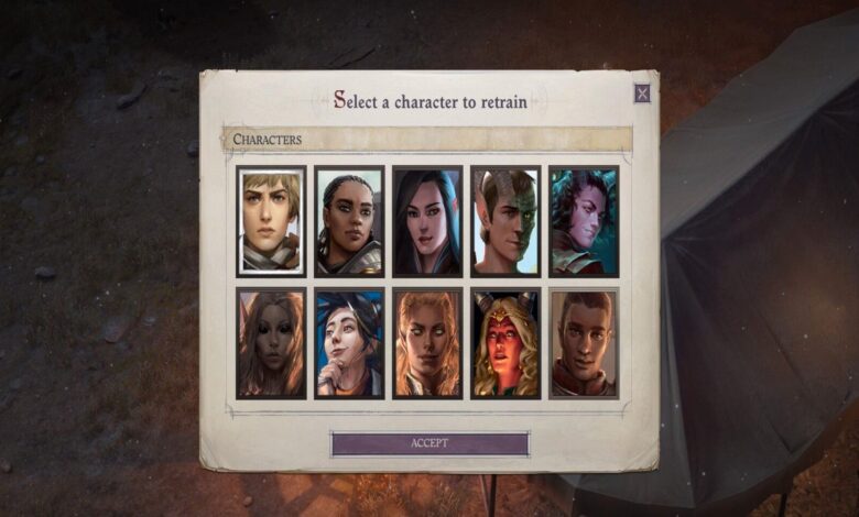 Cómo volver a especificar personajes en Pathfinder: Wrath of the Righteous