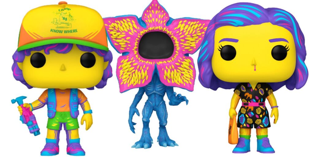 Cosas extrañas Funko Pops: Black Light Eleven, Dustin y Demogorgon [EXCLUSIVE]