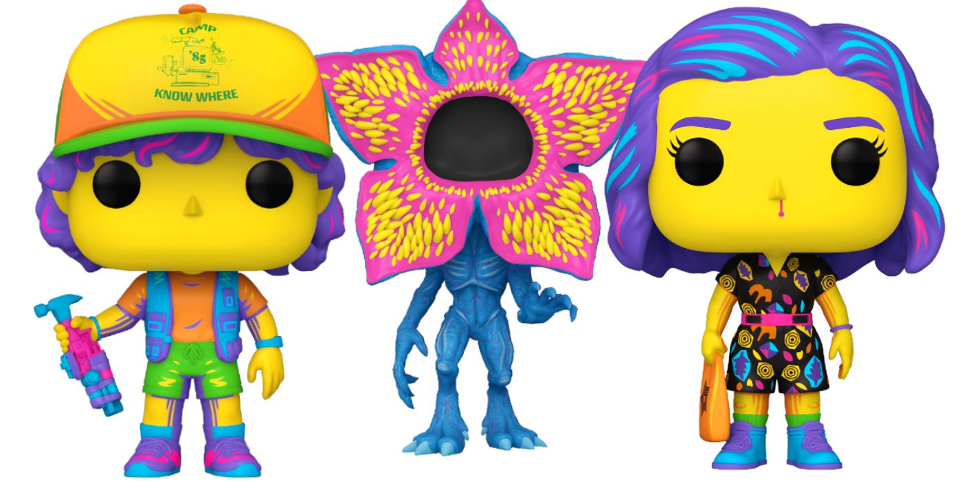 Cosas extrañas Funko Pops: Black Light Eleven, Dustin y Demogorgon [EXCLUSIVE]