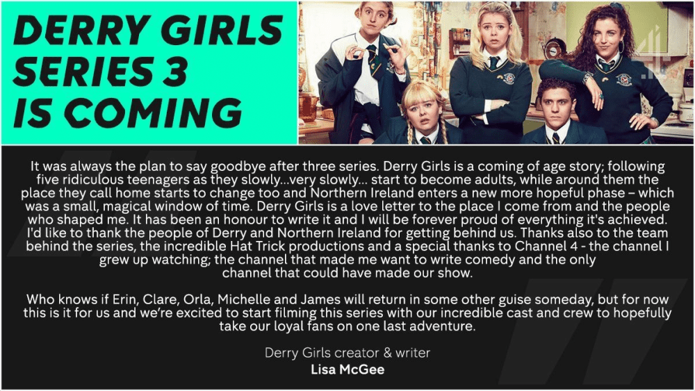 Declaración de Derry Girls Lisa Mcgee