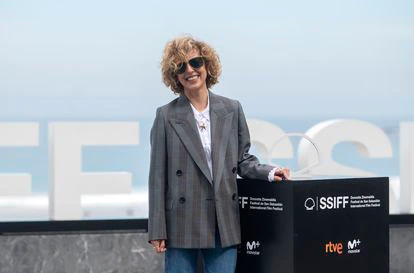 Dea Kulumbegashvili, en la presentación del jurado oficial del festival de San Sebastián.