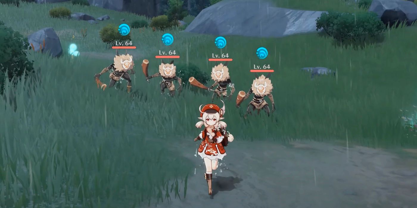 El jugador de impacto de Genshin encuentra un Hilichurl que gira la cabeza demoníacamente