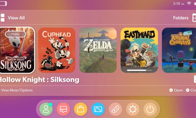 Fan de Nintendo muestra el increíble concepto de interfaz de usuario de Switch |