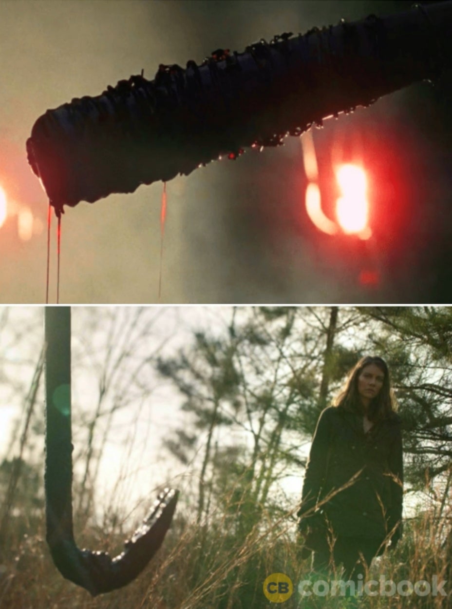 Palanca de murciélago de The Walking Dead Maggie Negan comicbook.com Palanca de murciélago de The Walking Dead Maggie Negan comicbook.com