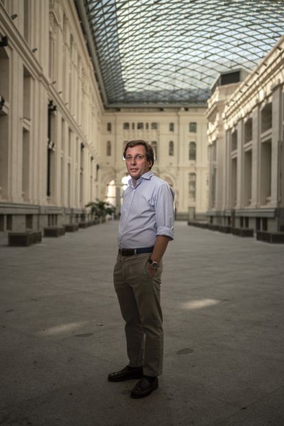 Jose Luis Martínez-Almeida, el pasado viernes en el Palacio de Cibeles. 