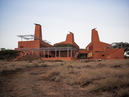 Vista del Campus Startup Lions junto al lago de Turkana.