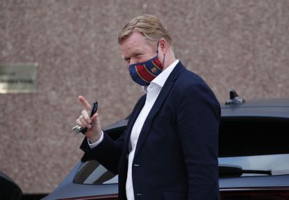 Ronal Koeman, antes de encontrarse con Laporta en verano.
