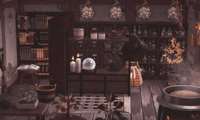 La sala de pociones de brujas de Animal Crossing Player es una delicia de otoño espeluznante
