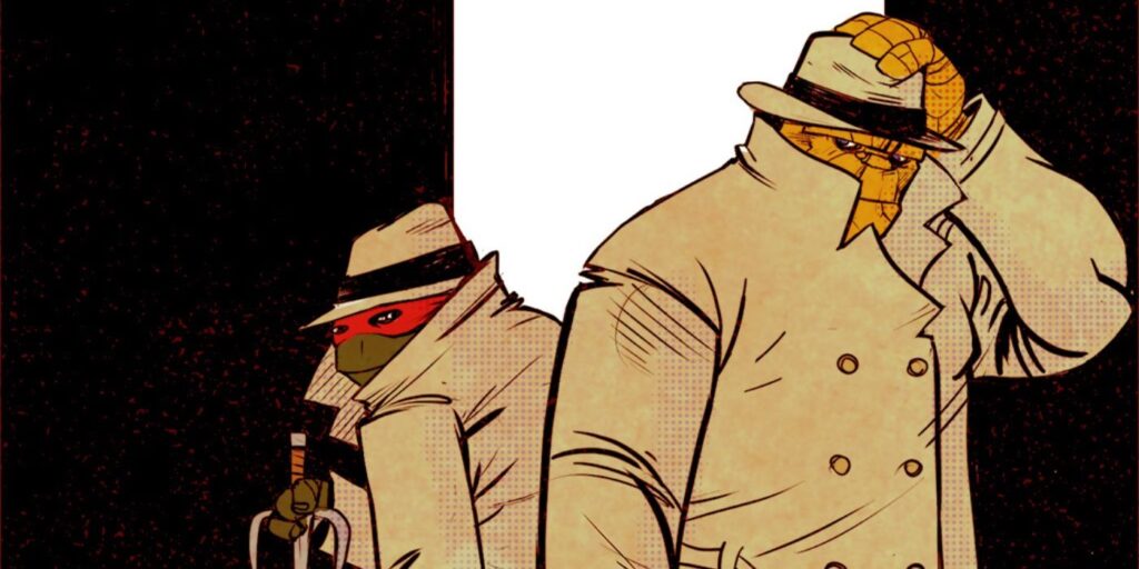 Las Tortugas Ninja mutantes adolescentes se encuentran con los 4 fantásticos en un divertido fan art