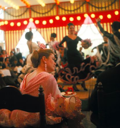 Grace Kelly, princesa de Mónaco, en la feria de Sevilla de 1966.