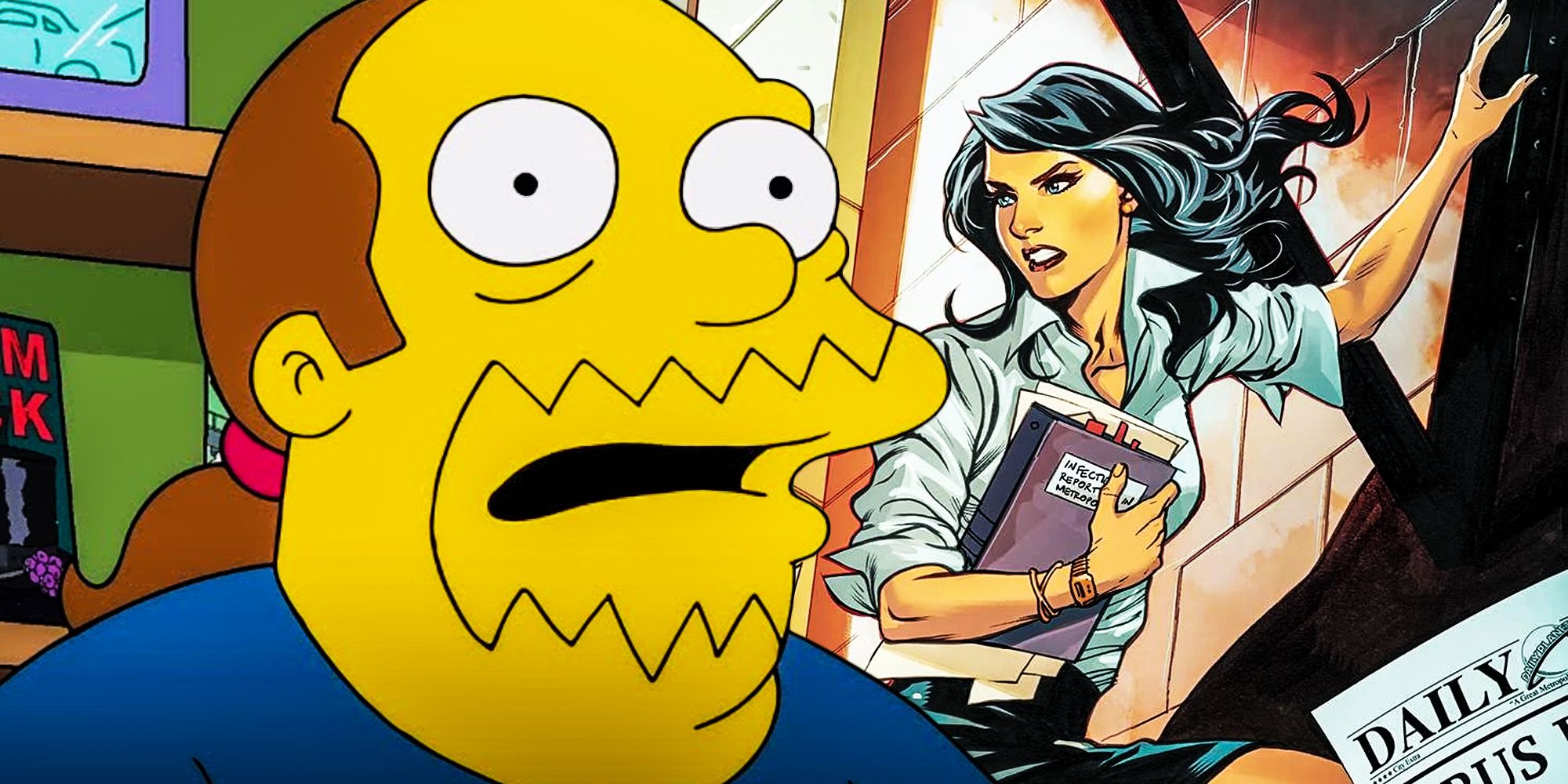 Los Simpson: La extraña conexión con Lois Lane de The Comic Book Guy