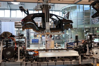 Fábrica de coches de Volkswagen en la ciudad alemana de Dresden.