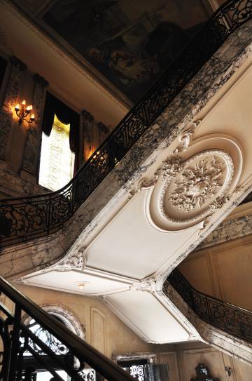 Interior de la residencia The Elms, en Newport.