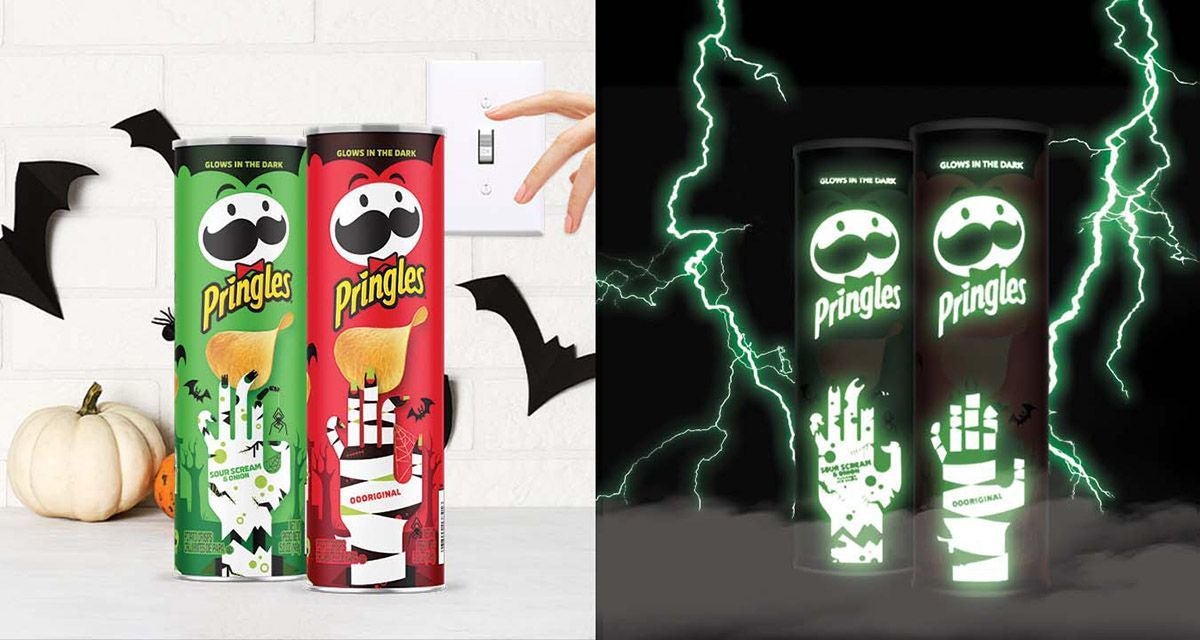 pringles brillan en la oscuridad puede