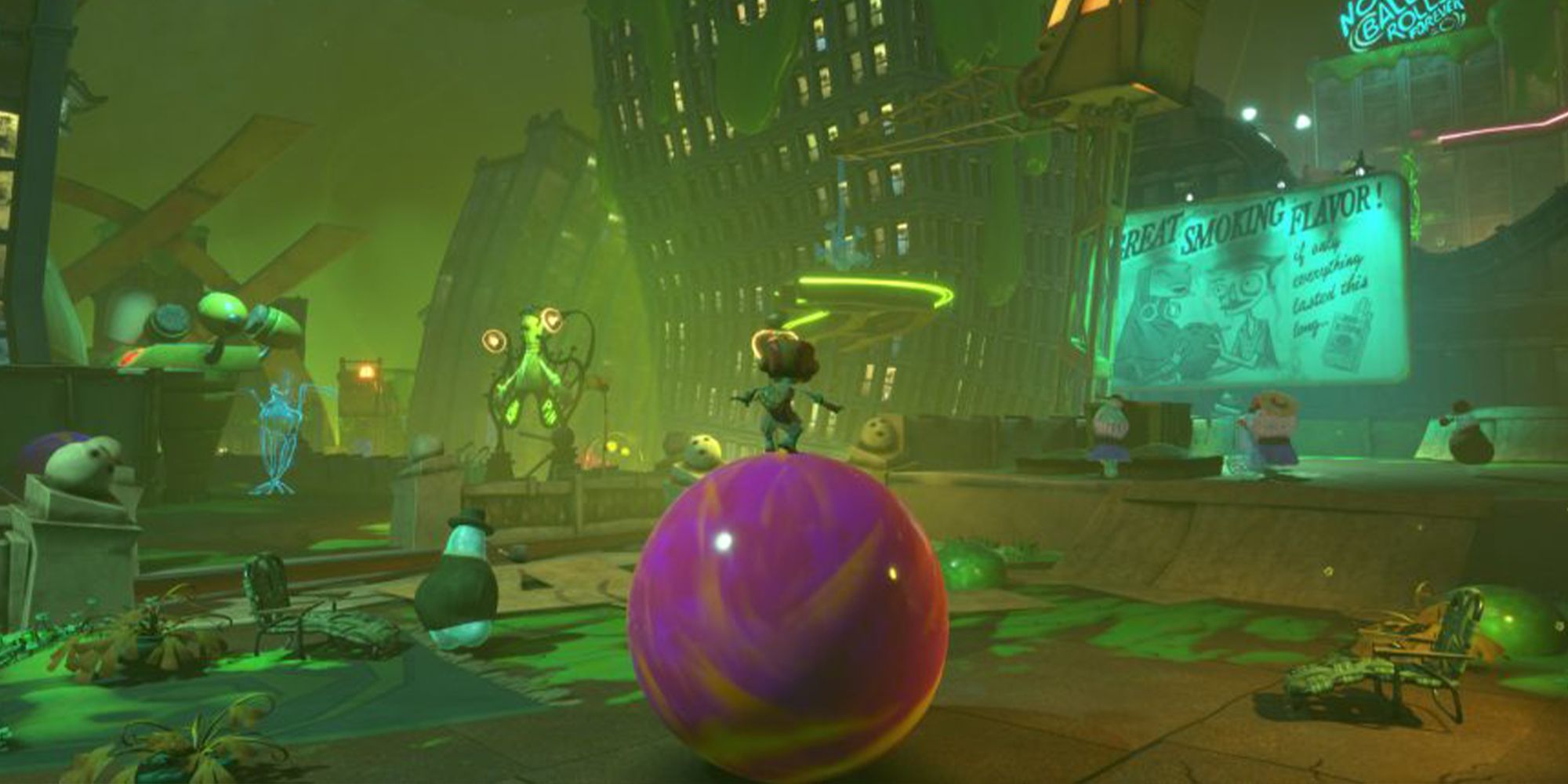 Psychonauts 2: Cómo conseguir bolas de levitación blancas y moradas