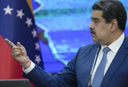El presidente de Venezuela, Nicolás Maduro durante una rueda de prensa.