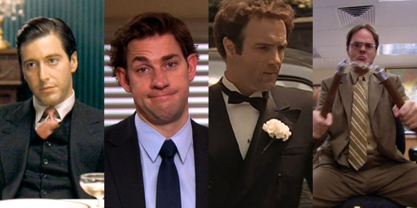 Refundiendo al padrino con personajes de la oficina