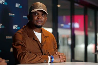 Samuel Eto'o durante su paso por el World Football Summit, en el Wanda.
