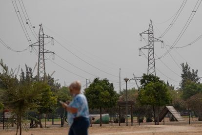 Sevilla/01-09-2021:Tendido eléctrico a las afueras de Sevilla.