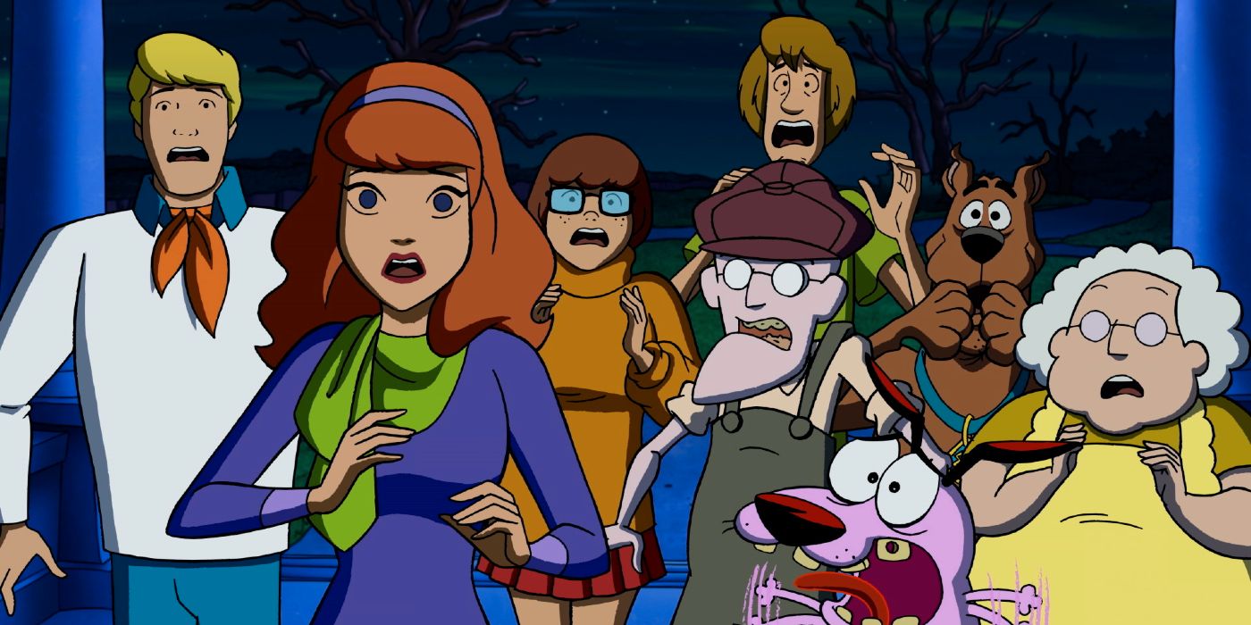 Scooby-Doo se encuentra con Courage, el perro cobarde Clip: Daphne soborna a los perros con bocadillos [EXCLUSIVE]