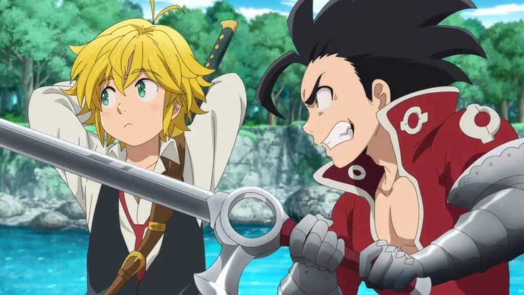 los siete pecados capitales malditos por la luz películas de anime meliodas zeldris