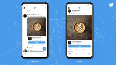 Twitter está probando grandes fotos y videos de ancho completo