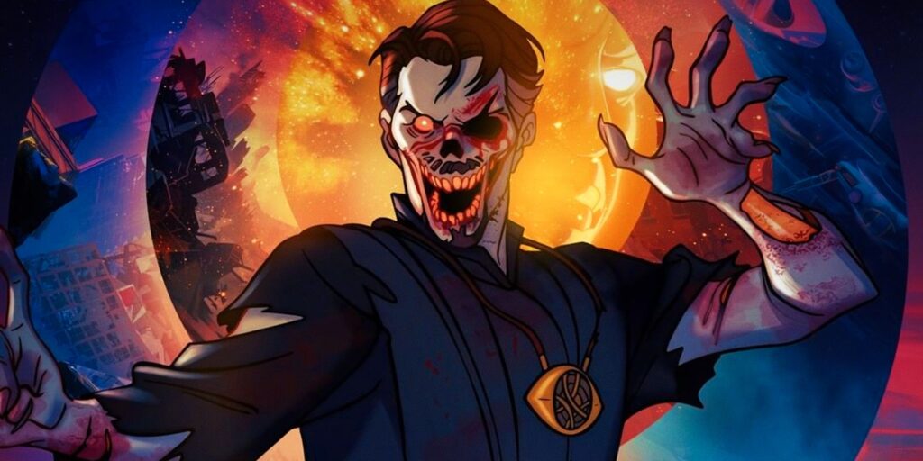 Zombie Doctor Strange posa en New Marvel's What If ...? Póster