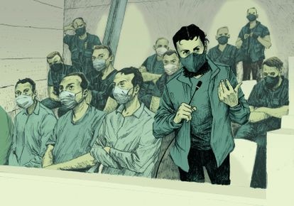 Una intervención del acusado Salah Abdeslam en el juicio del 13-N.