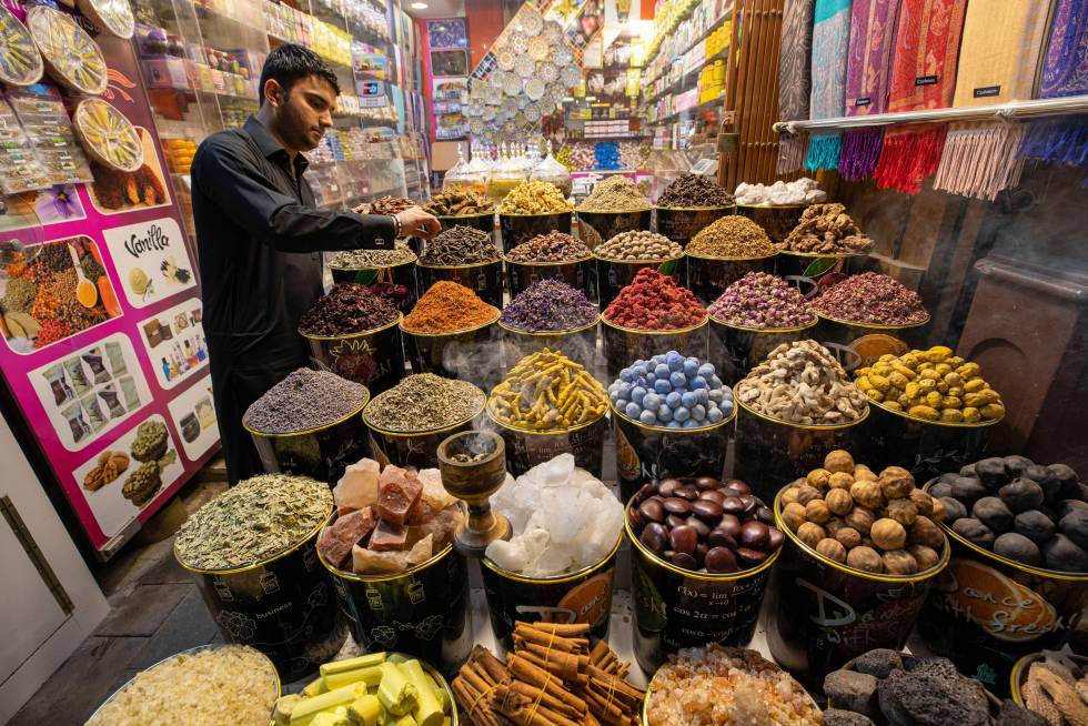 El zoco de las especias de Dubái.
