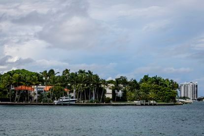 Vista de las propiedades ubicadas en la cara Sur de Star Island, en Miami, Florida, Estados Unidos, el Miércoles, 22 de Septiembre de 2021. 