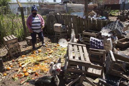Margarita Robles en su casa en el barrio Villa Nueva de Berisso.