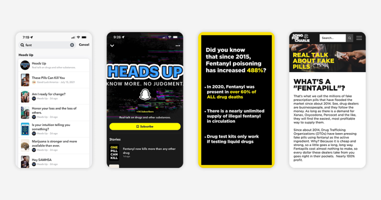 Snapchat está lanzando nuevas herramientas para tomar medidas enérgicas contra la venta de drogas ilícitas en su plataforma