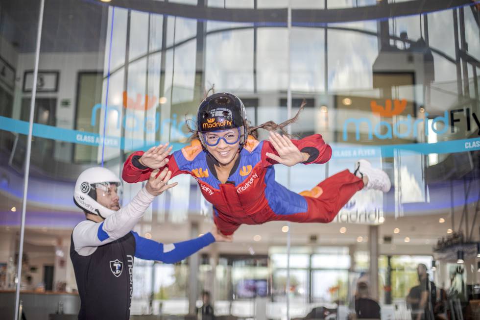 Túnel de viento de Madrid Fly, en Las Rozas (Comunidad de Madrid).