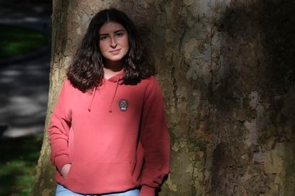 Blanca Huergo, en el centro de Oviedo.