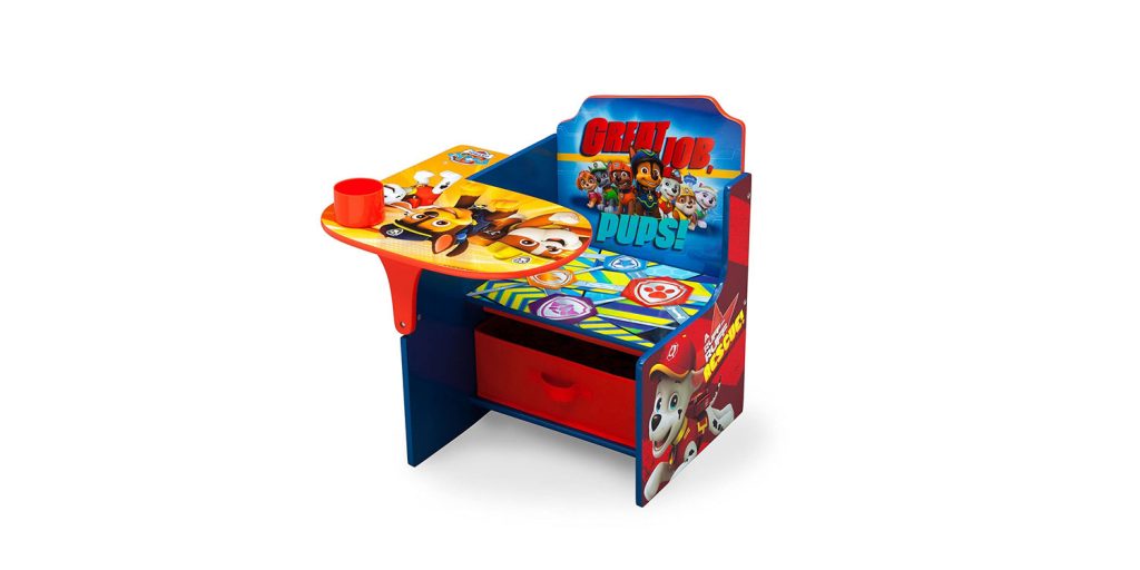 Escritorio con silla para niños Delta con compartimento de almacenamiento