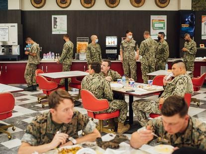 Comedor para soldados de EE UU. 