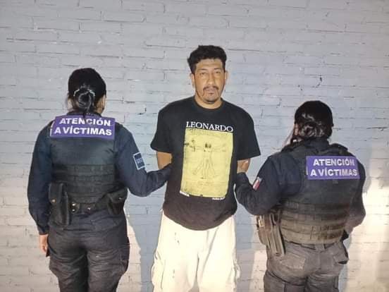 Agredió a su esposa con un cuchillo, fue detenido por delito de lesiones, en Pedro Escobedo