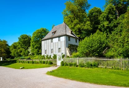 Casa donde vivió Goethe hasta 1782, en Weimar (Alemania).